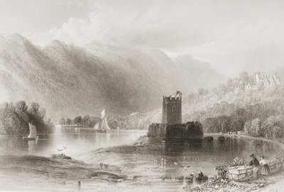 Narrow Water Castle ، مقاطعة داون ، أيرلندا الشمالية ، من "مشهد وآثار أيرلندا" لجورج فيرت ، 1860 بواسطة وليام هنري بارتليت