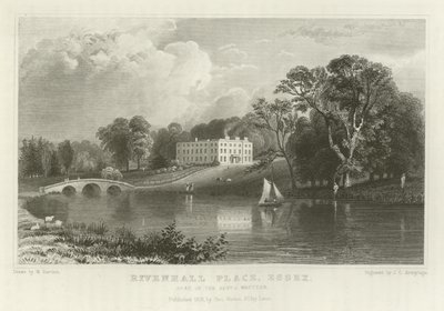 Rivenhall Place ، Essex ، مقعد القس J Western بواسطة وليام هنري بارتليت