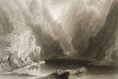 فجوة دنلو ، مقاطعة كيلارني ، أيرلندا ، من "مشهد وآثار أيرلندا" بقلم جورج فيرت ، 1860 بواسطة وليام هنري بارتليت