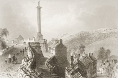 Walls and Walker Pillar، Londonderry، from &39;Scenery and Antiquities of Ireland&39; by George Virtue، 1860s بواسطة وليام هنري بارتليت