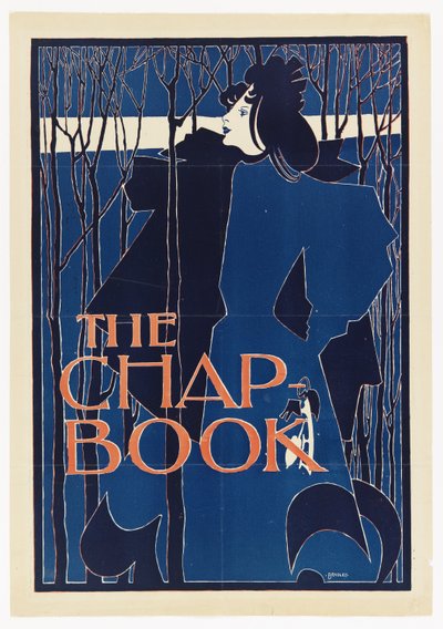 السيدة الزرقاء ، ملصق The Chap-Book بواسطة William Henry Bradley