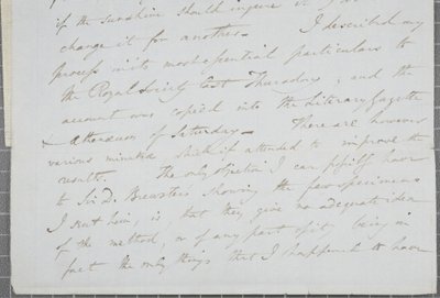 رسالة موقعة من ويليام هنري فوكس تالبوت إلى جيمس ديفيد فوربس ، 1839 بواسطة وليام هنري فوكس تالبوت