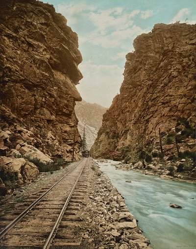 Clear Creek Canyon ، كولورادو ، c.1899 (فوتوليثو) بواسطة وليام هنري جاكسون
