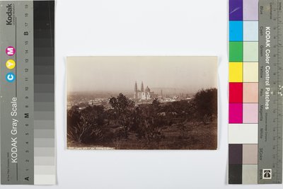لاغوس ، منظر عام يظهر كاتدرائية ، 1883-1884 (طباعة زخرفية) بواسطة وليام هنري جاكسون