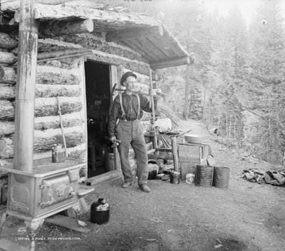 منقب Pike's Peak في كولورادو ، حوالي 1900 (b / w photo) بواسطة وليام هنري جاكسون
