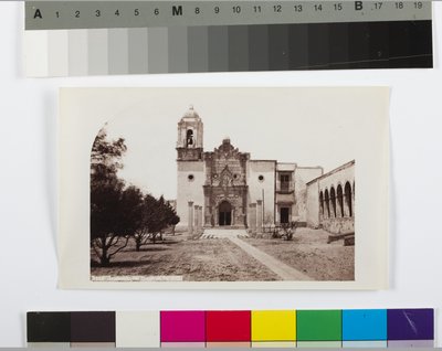زاكاتيكاس ، كنيسة بوفا ، 1883-1884 (طبعة زلال) بواسطة وليام هنري جاكسون