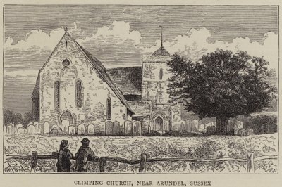 Climping Church ، بالقرب من أروندل ، ساسكس بواسطة قارب ويليام هنري جيمس