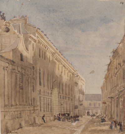 بداية Kings Stables ، باريس ، ج .1828 (مرحاض على ورق) بواسطة وليام هنري ليك برايس