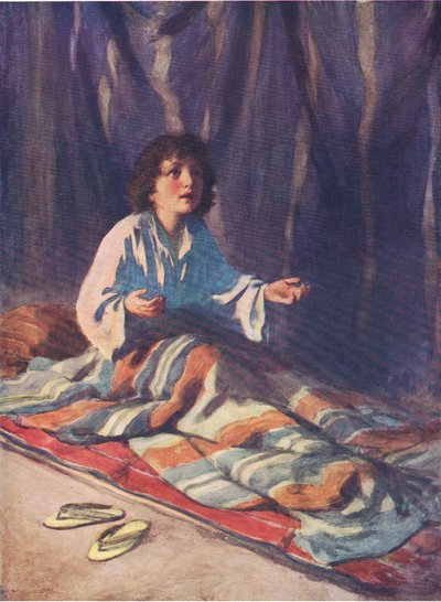 الطفل صموئيل ، من كتاب مصور الكتاب المقدس الذي نشره توماس نيلسون ، ج 1950 بواسطة وليام هنري مارجيسون