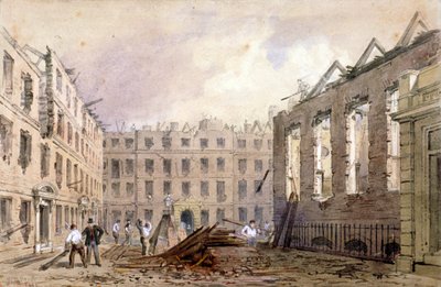 هدم ليون إن ، وستمنستر ، لندن ، 1862 بواسطة وليام هنري بريور