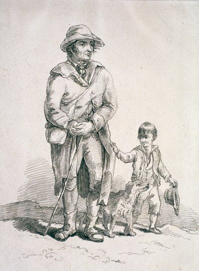 ريفي مع كلب وصبي ، شخصيات إقليمية ، 1813 بواسطة وليام هنري باين
