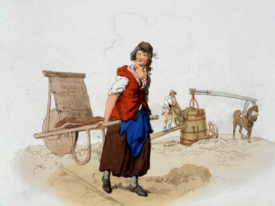 صانع الطوب ، من "زي بريطانيا العظمى" ، نشره ويليام ميللر ، 1805 بواسطة وليام هنري باين