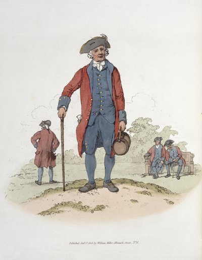 تشيلسي بنسيون ، من "زي بريطانيا العظمى" ، نشره ويليام ميللر ، 1805 بواسطة وليام هنري باين