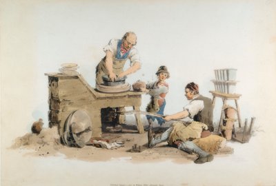 صنع أواني الزهور ، 1808 بواسطة وليام هنري باين