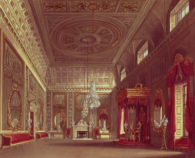 الصالون ، قصر باكنغهام من Pyne&39;s Royal Residences ، 1818 بواسطة وليام هنري باين
