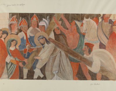 محطة الصليب رقم 4: يسوع يلتقي بأمه ، ج. 1936. بواسطة وليام هربرت