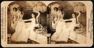 "The Riser" ، بطاقة مجسمة فكاهية ، c.1900 (صورة بني داكن) (انظر أيضًا 473258) بواسطة وليام هيرمان راو