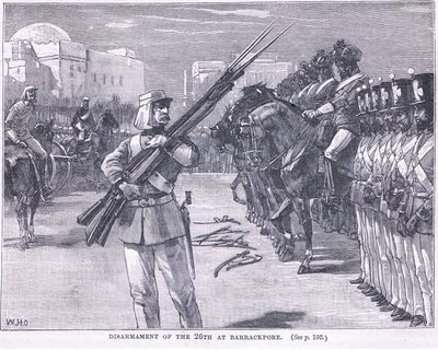 نزع سلاح 26 في Barrackpore 1857 م بواسطة وليام هيشام أوفرند
