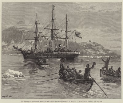 بعثة Eira Arctic ، إنقاذ السيد B Leigh Smith والطاقم في مضيق Matotchkin ، Nova Zembla بواسطة William Heysham Overend