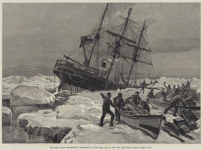 رحلة Eira Arctic ، تأسيس Eira ، 21 أغسطس 1881 ، قبالة كيب فلورا ، فرانز جوزيف لاند بواسطة وليام هيشام أوفرند