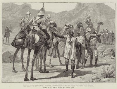 بعثة الخرطوم ، المشاة الخيالة أسر الأسرى الأول بالقرب من جقدول بواسطة وليام هيشام أوفرند