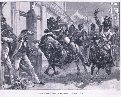 المتمردين Sepoys في دلهي 1857 م بواسطة وليام هيشام أوفرند