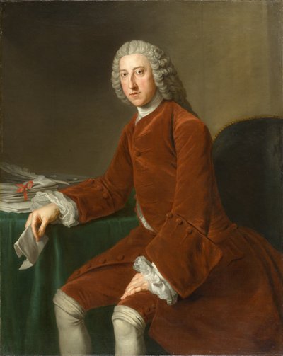 وليام بيت ، فيما بعد إيرل تشاتام الأول (1708-1778) ، حوالي 1754 (زيت على قماش) بواسطة وليام هور