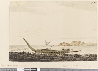 صفحة 25 خليج القرار في Marquesas. 1774 بواسطة وليام هودجز