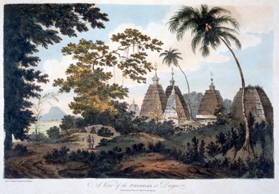 باغودا في ديوغور ، 1787 (أكواتينت) بواسطة وليام هودجز