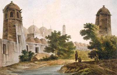 رر. 41 منظر للكاتيرا بناه جافيير كوين في موكسادافاد ، من "Select Views in India" ، حانة. 1785-88 (النقش الملون مع aquatint) بواسطة وليام هودجز