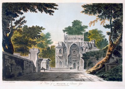 منظر لمسجد في تشونار غور ، 1786 (أكواتينت) بواسطة وليام هودجز
