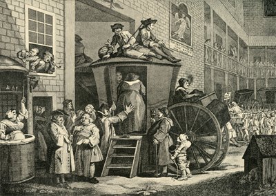 A Country Inn Yard ، 1747 ، 1925. بواسطة وليام هوغارث