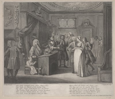 امرأة تقسم طفلًا على مواطن قبر ، حوالي 1730 - 35 (حفر) بواسطة وليام هوغارث