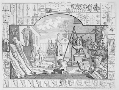 تحليل الجمال ، اللوحة 1 ، 1753 بواسطة وليام هوغارث