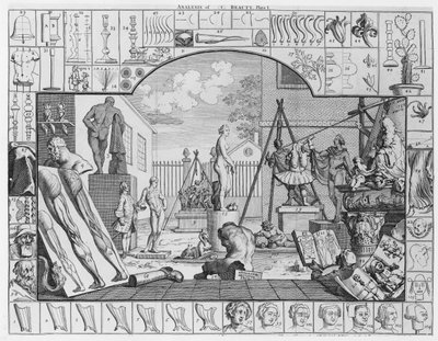 تحليل الجمال ، اللوحة 1 ، 1753 بواسطة وليام هوغارث