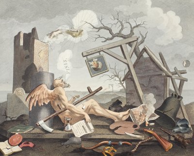 باثوس ، طريقة الغرق ، في لوحات سامية منقوشة للتجار في الصور المظلمة ، رسم توضيحي من "Hogarth Restored: The Whole Works of the Celebrated William William Hogarth ، أعاد توماس نقشه بواسطة وليام هوغارث