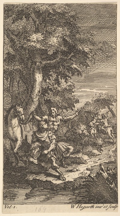 كاساندرا ، Frontispiece ، المجلد. 1 ، 1725. بواسطة وليام هوغارث