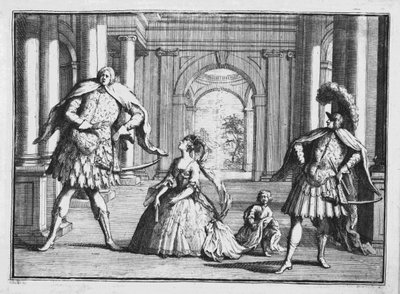 Farinelli ، Cuzzoni و Senesino in Handel&39;s &39;Flavio&39; ، c.1728 بواسطة وليام هوغارث
