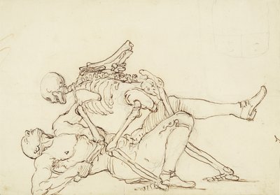 مرثية جورج تايلور ، c.1750 (قلم وحبر فوق الجرافيت على الورق) بواسطة وليام هوغارث