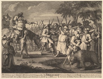 مغامرات هوديبرا الأولى اثني عشر توضيحات كبيرة لصموئيل بتلر هودي ... ، فبراير 1725-26. بواسطة وليام هوغارث