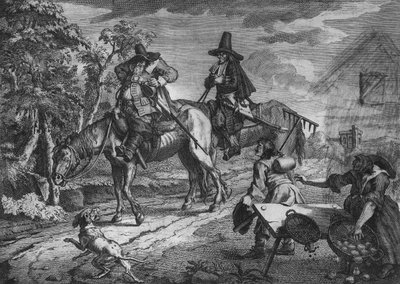 Hudibras Sallies Forth ، اللوحة الثانية ، من "Hudibras" بقلم صامويل بتلر ، 1726 بواسطة وليام هوغارث