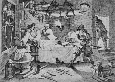 Hudibras يهزم Sidrophel ورجله Whachum ، من "Hudibras" بواسطة Samuel Butler بواسطة وليام هوغارث