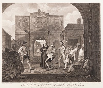 "O the Roast Beef of Old England" ، ١٧٤٩ بواسطة تشارلز موسلي