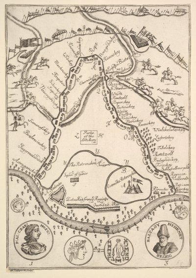 Parke of the Artillary Aubry de La Mottrayes يسافر في جميع أنحاء أوروبا وآسيا ودول أخرى ، 1723-24. بواسطة وليام هوغارث