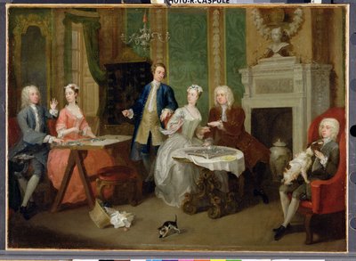 صورة لعائلة ، 1730s بواسطة وليام هوغارث