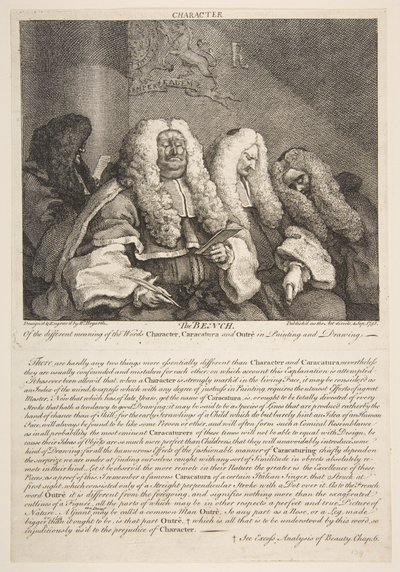 المقعد ، سبتمبر 1758. بواسطة وليام هوغارث
