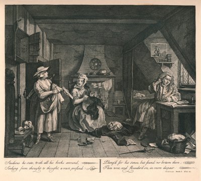 شاعر الاستياء ، 1740. بواسطة وليام هوغارث