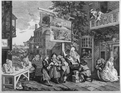 الانتخابات الثانية: استطلاع للأصوات ، نقشها تشارلز غرينيون (1717-1810) 1757 (انظر أيضًا 1997) بواسطة وليام هوغارث