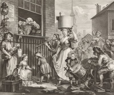 الموسيقي الغاضب. 1741 بواسطة وليام هوغارث