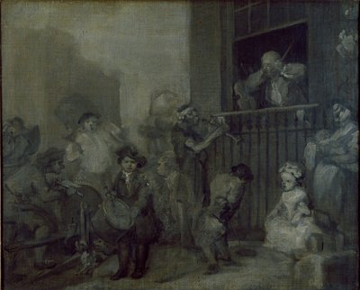 الموسيقي الغاضب ، 1741 بواسطة وليام هوغارث
